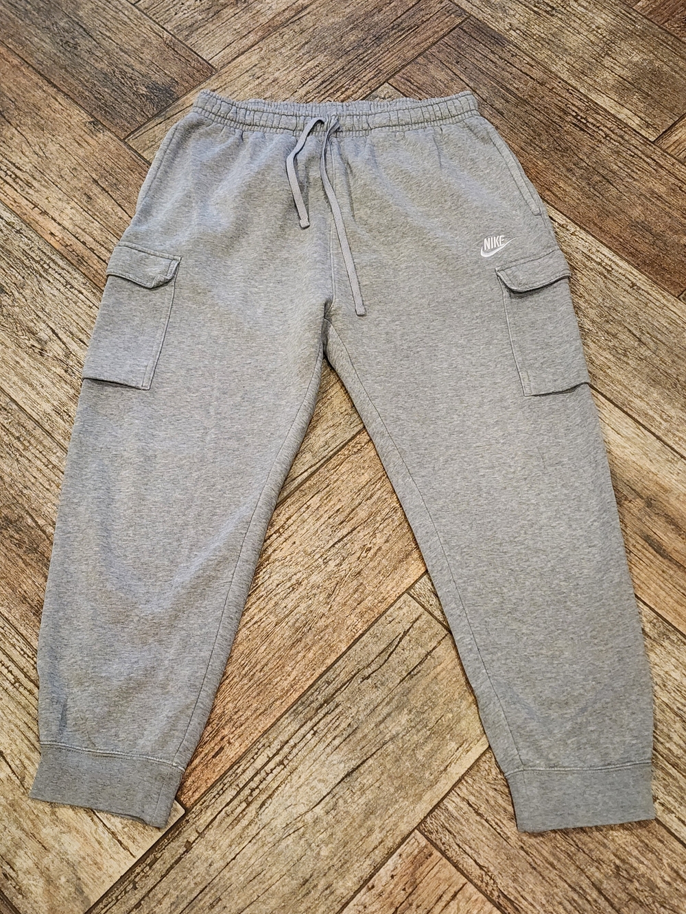Nike Men's Grey Cargo Jogger Pants Size L